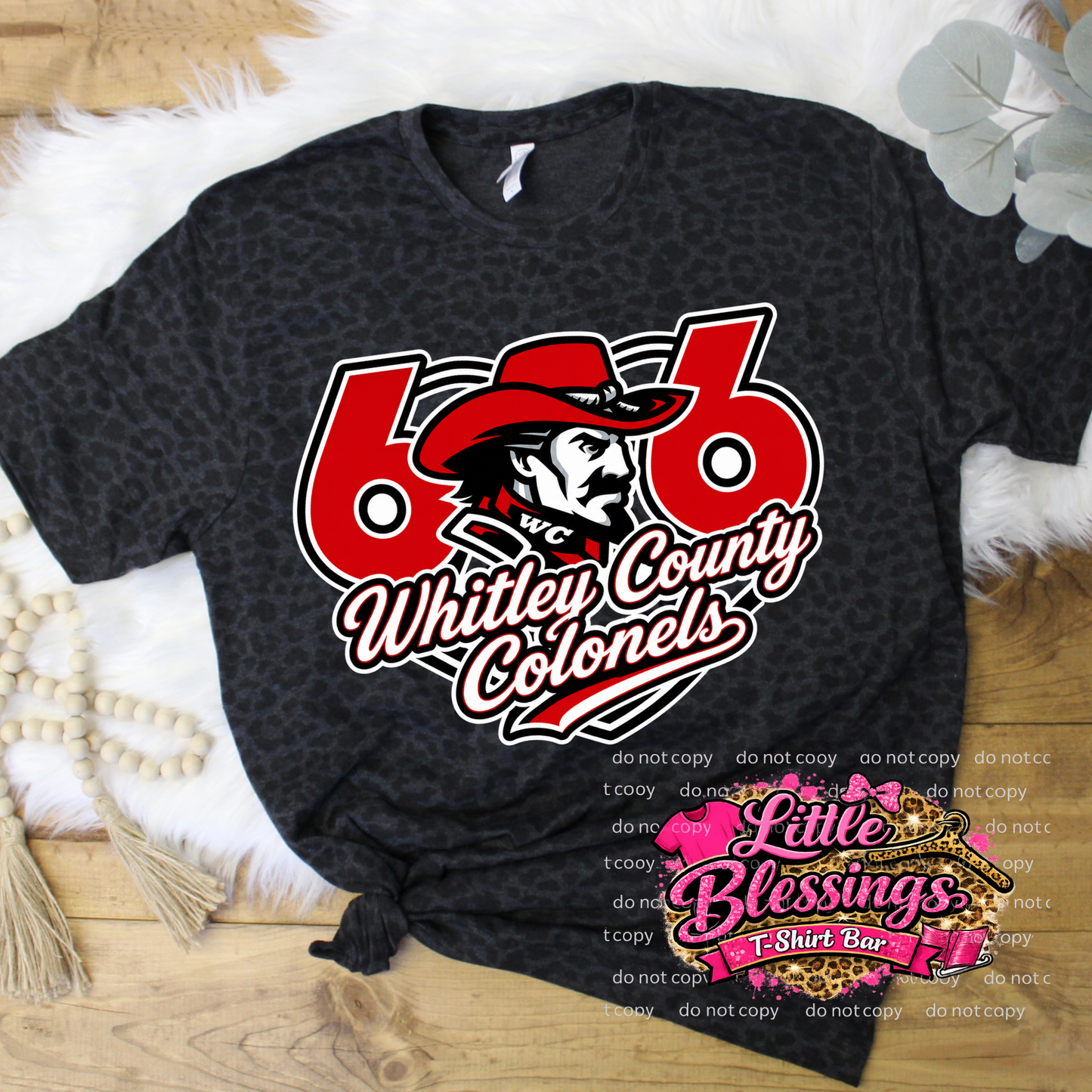 606 Whitley County Colonels DTF Print