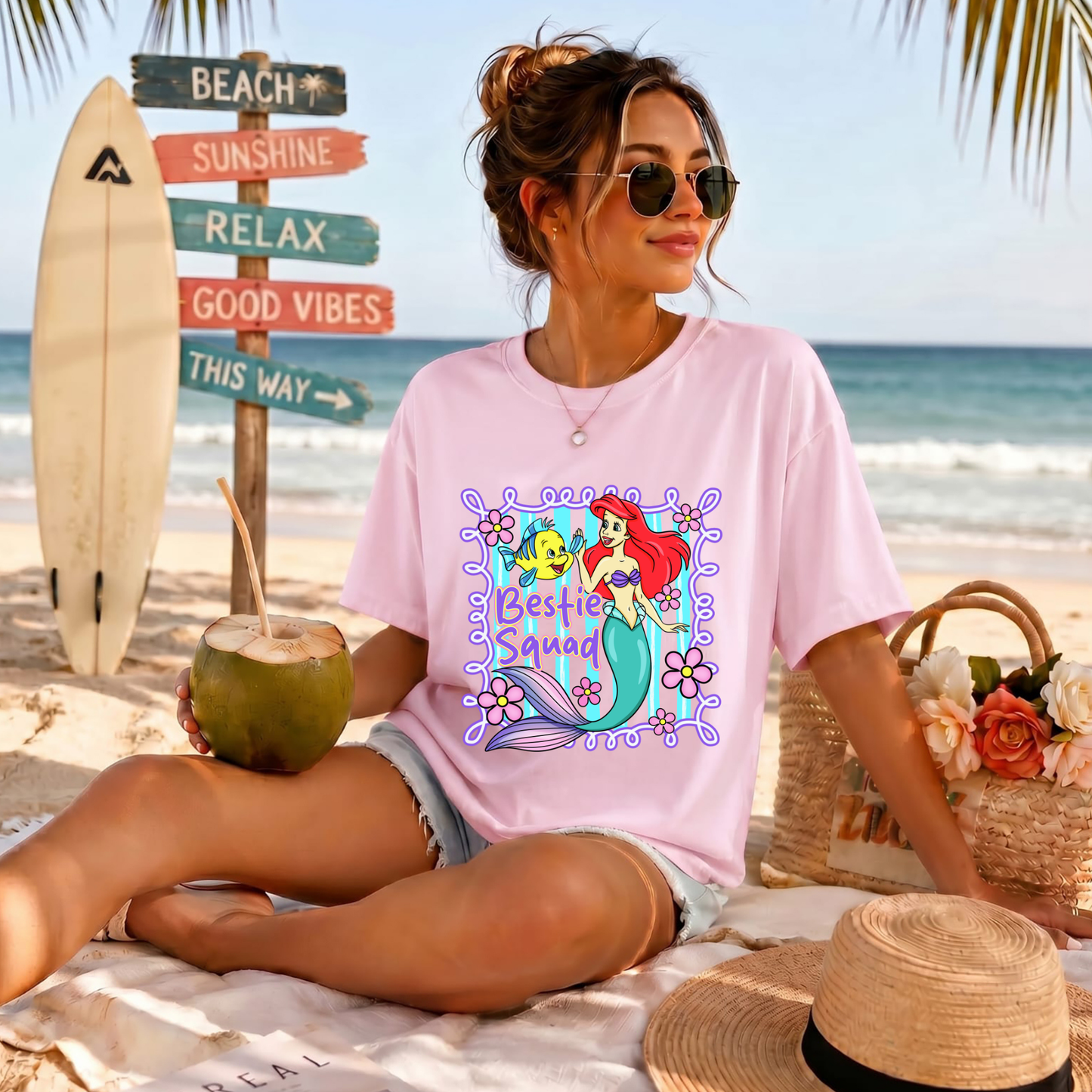 Mermaid & Fish Bestie Squad DTF Print