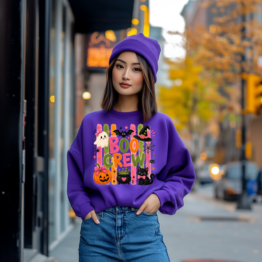 Preppy Boo Crew DTF Print