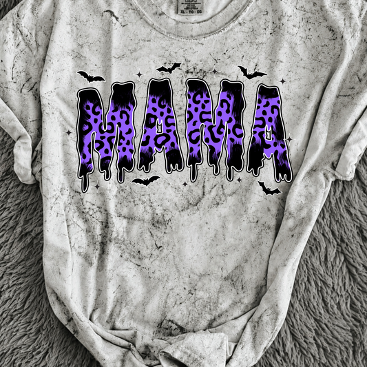Purple Cheetah Mama DTF Print