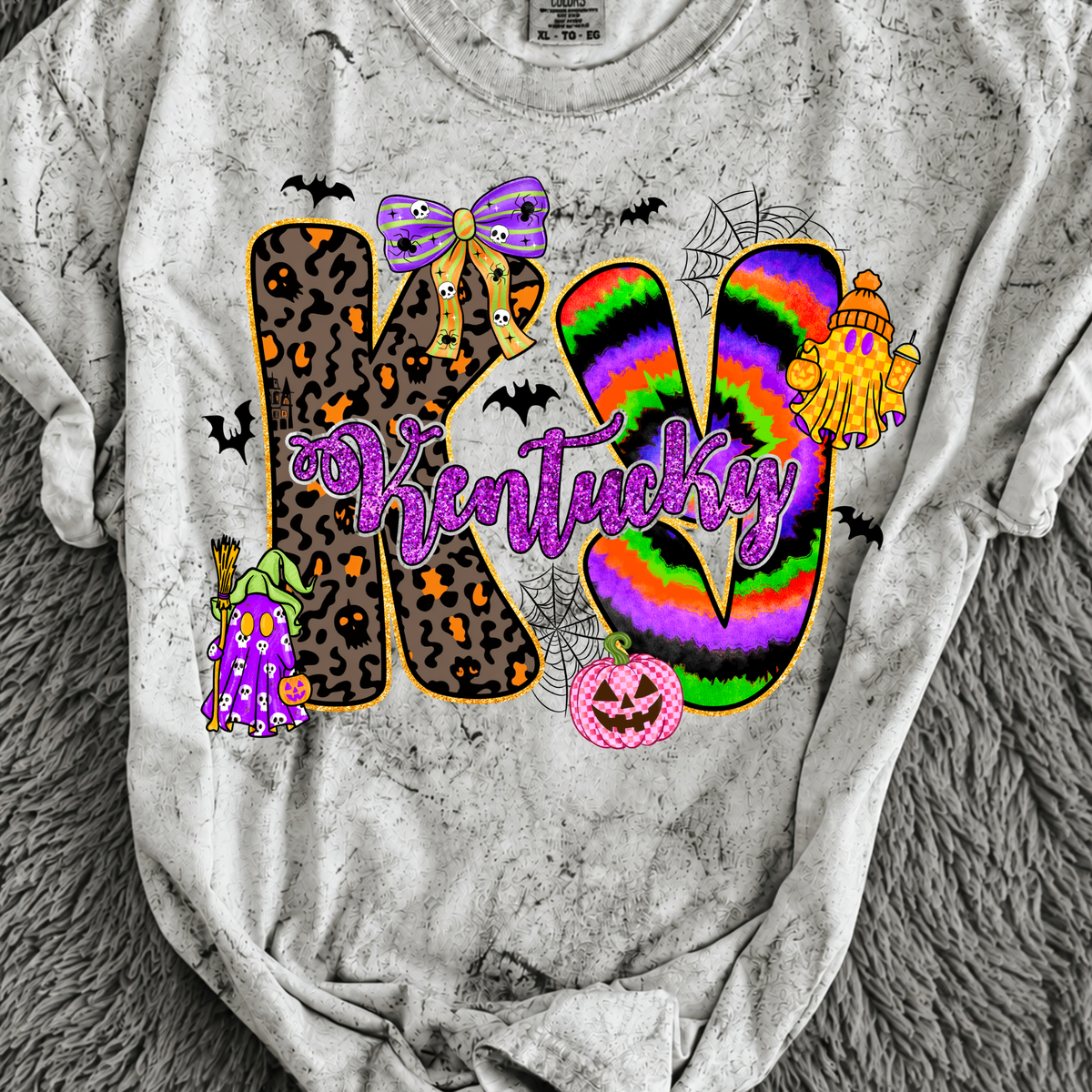 Colorful Spooky Ky DTF Print