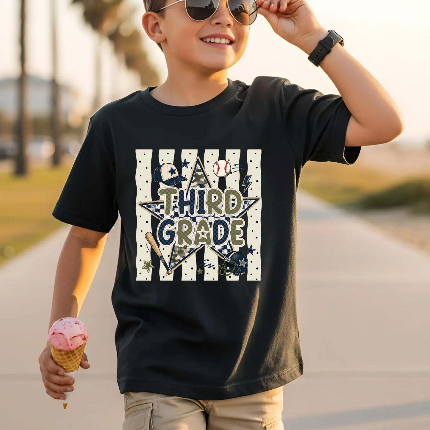 Baseball Third Grade DTF Print