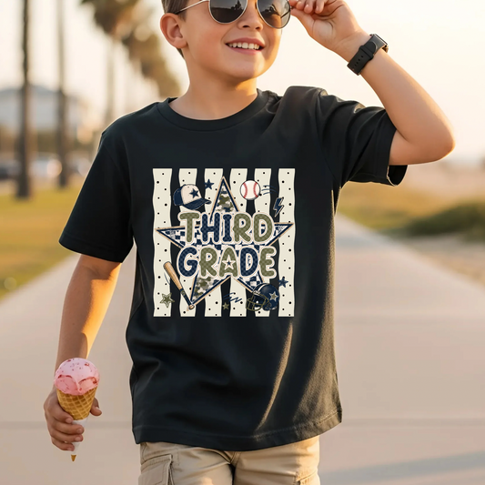 Baseball Third Grade DTF Print