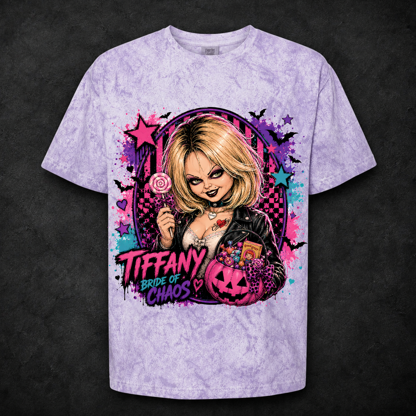 Colorful Tiffany DTF Print