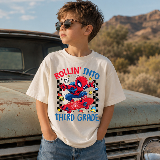 Rollin' Into Third Grade DTF Print