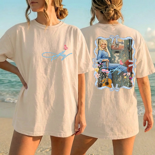 Cowgirl And Butterfly DTF Print