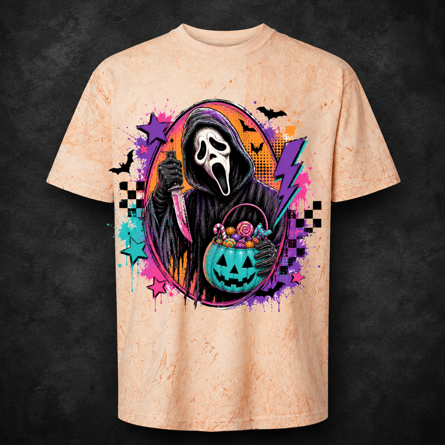 Colorful Scream DTF Print