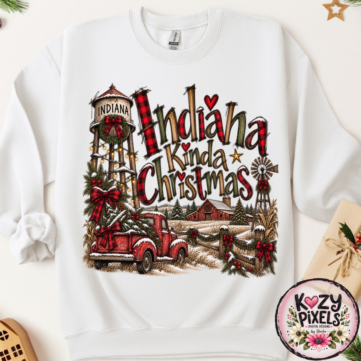 Indiana Kinda Christmas DTF Print