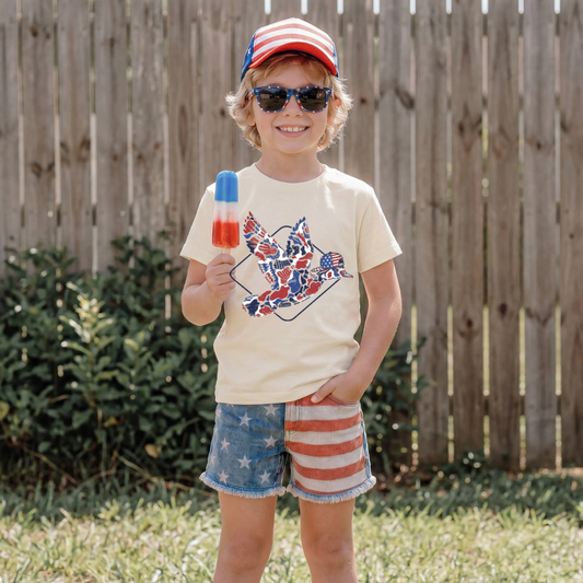 Red White And Blue Duck DTF Print