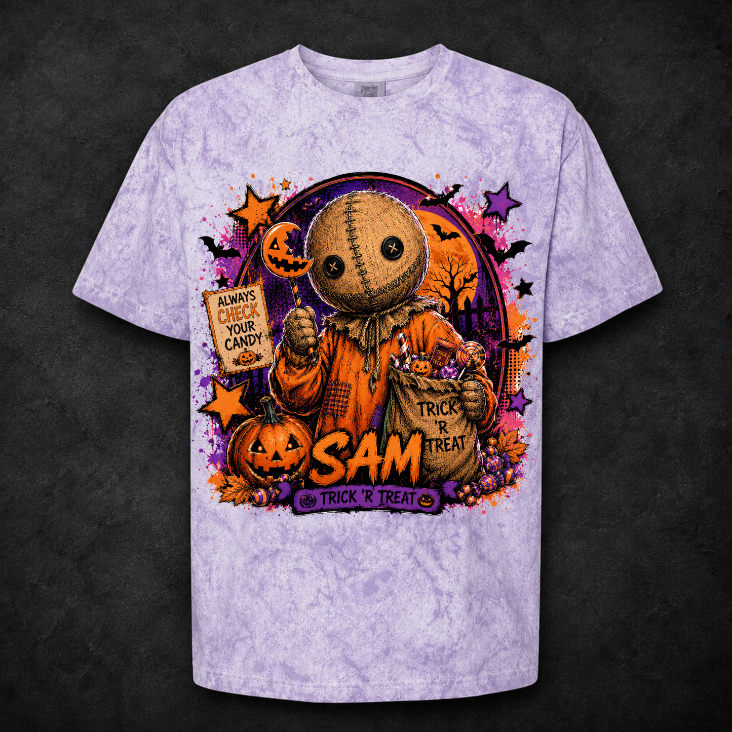 Colorful Sam DTF Print