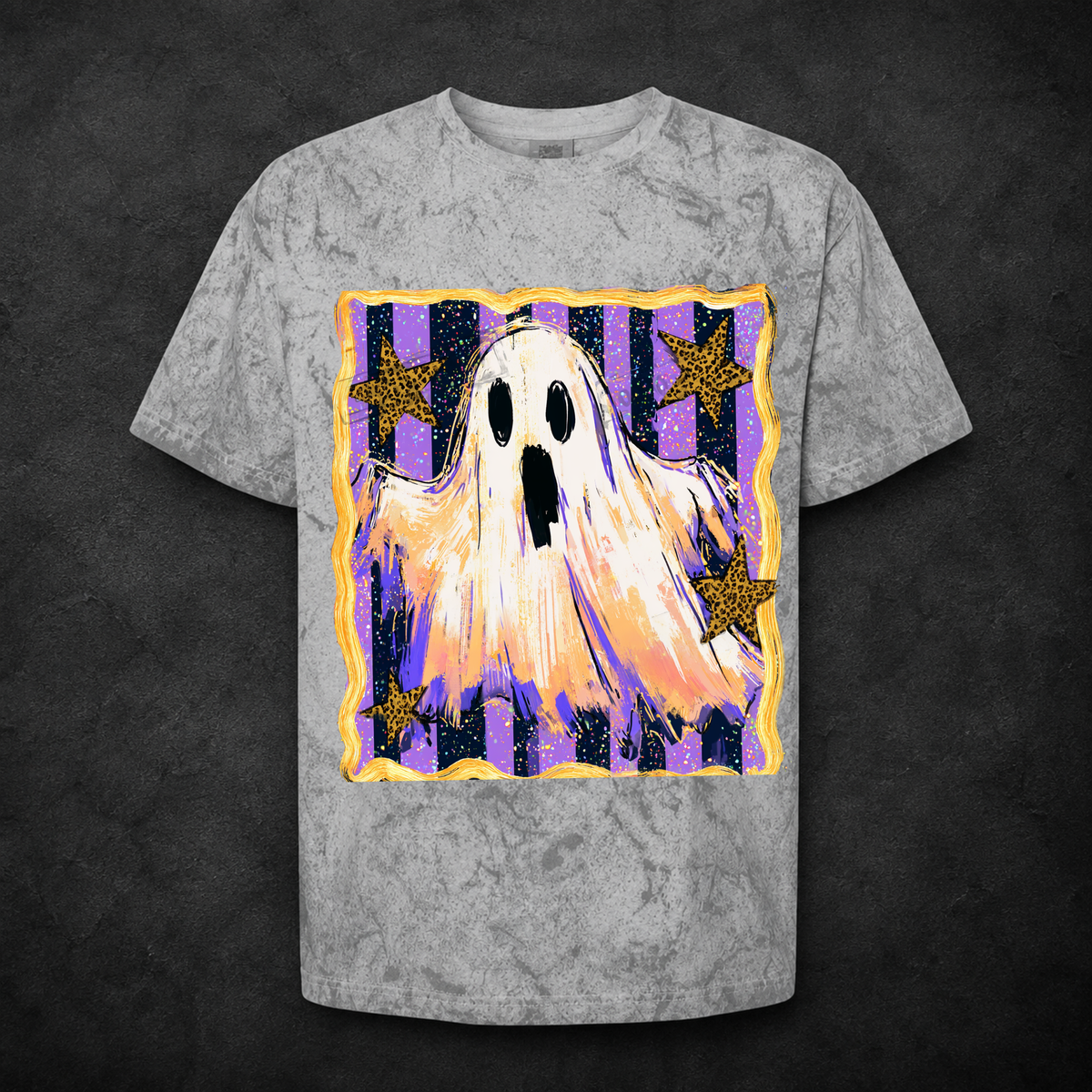 Purple Ghost DTF Print