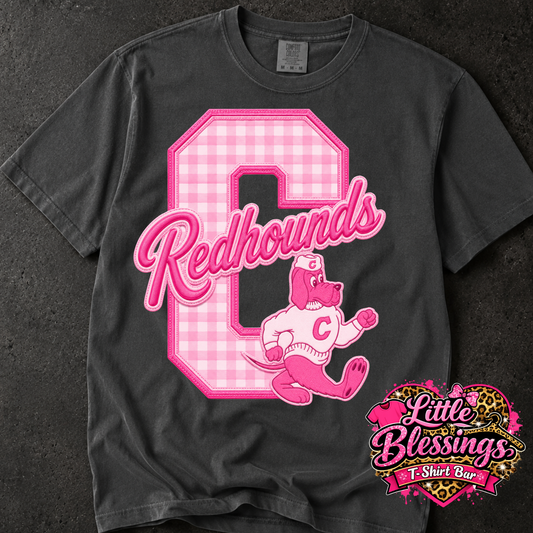 Pink C Redhounds DTF Print