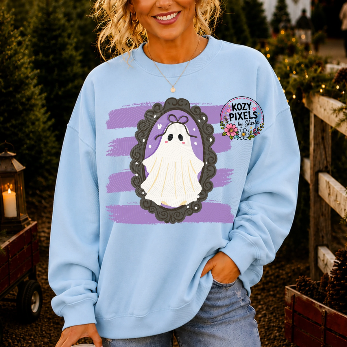 Preppy Ghost DTF Print
