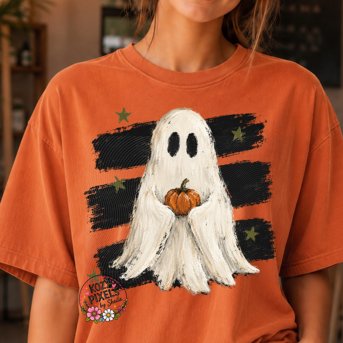 Ghost Holding Ghost DTF Print