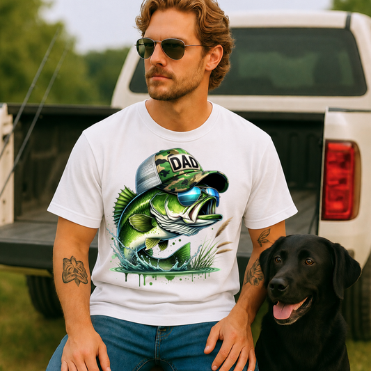 Fish With Dad Hat DTF Print