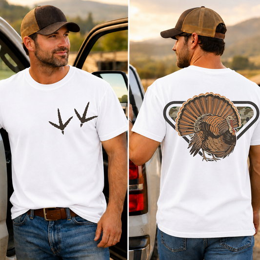 Camo Turkey DTF Print