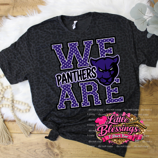 Pleasant View We Are Panthers DTF Print