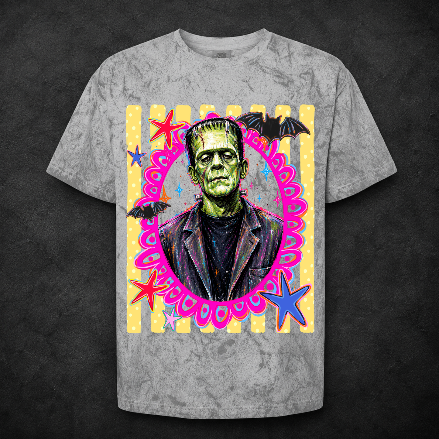 Preppy Green Monster DTF Print