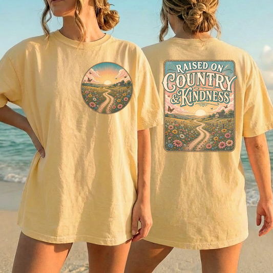 Raised On Country & Kindness DTF Print