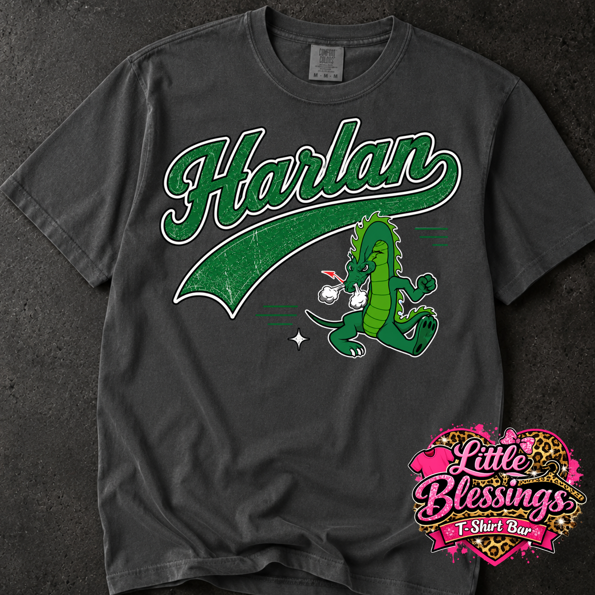 Harlan Dragons DTF Print