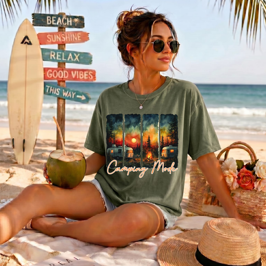 Camping Mode DTF Print