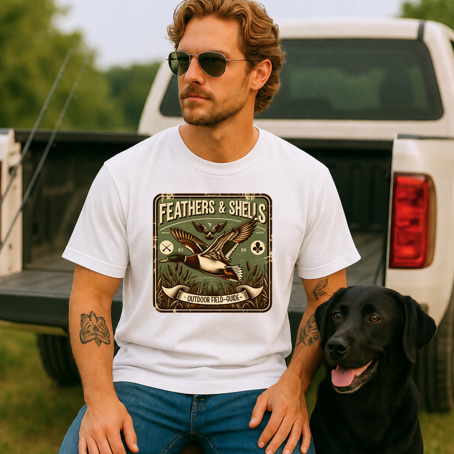 Feathers & Shells DTF Print