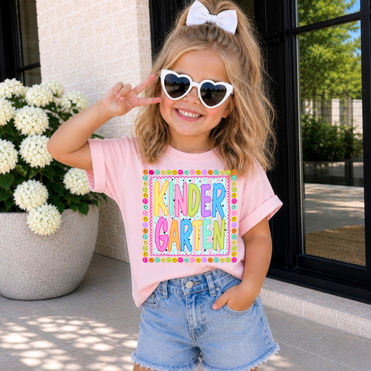 Girl's Kindergarten DTF Print