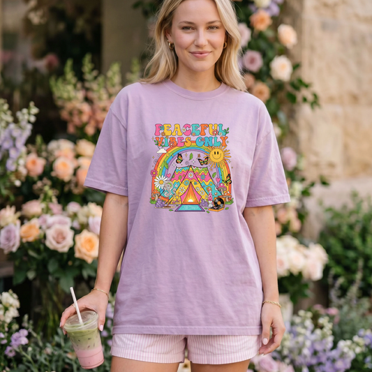 Peaceful Vibes Only DTF Print