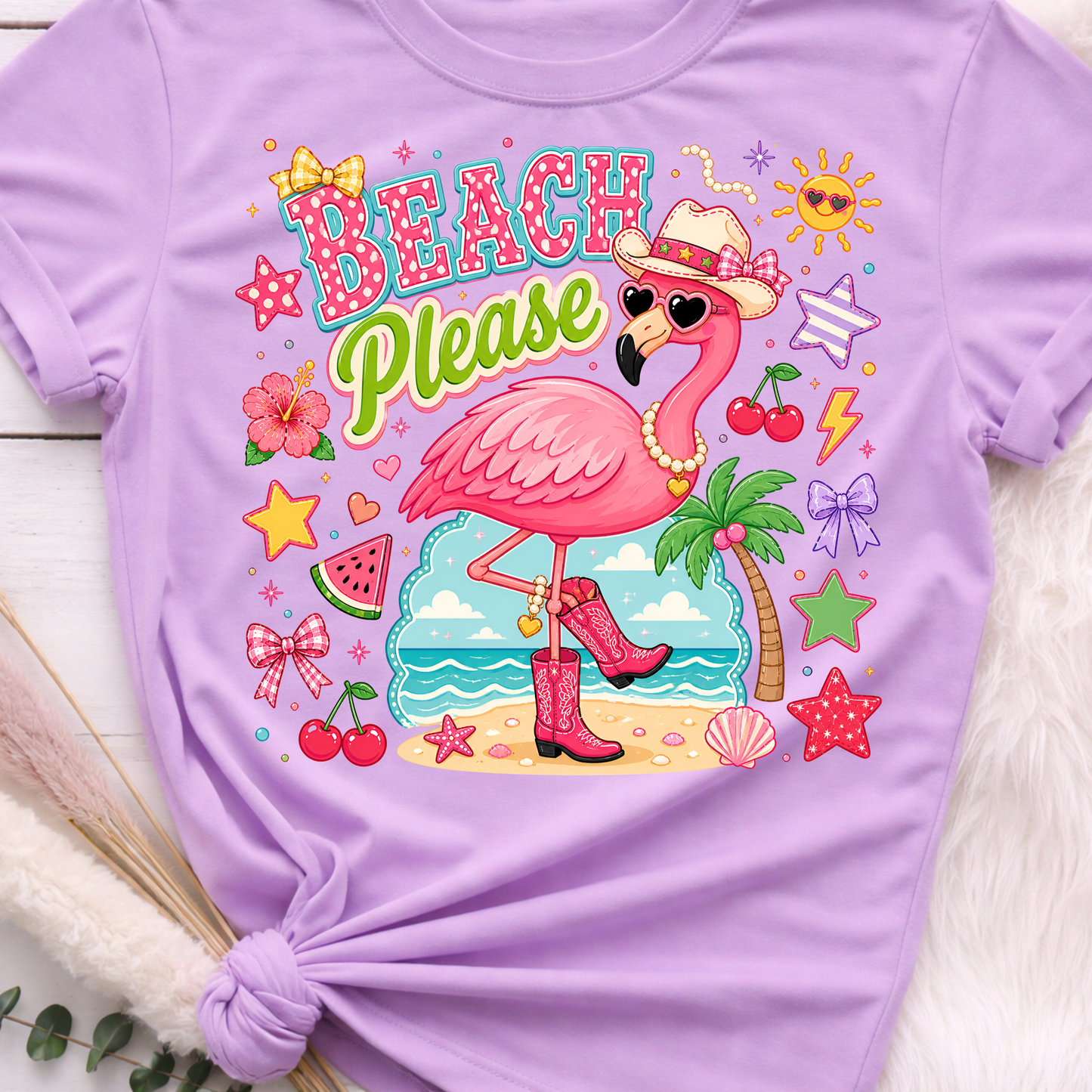 Beach Please DTF Print