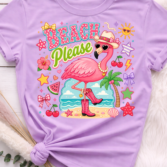 Beach Please DTF Print