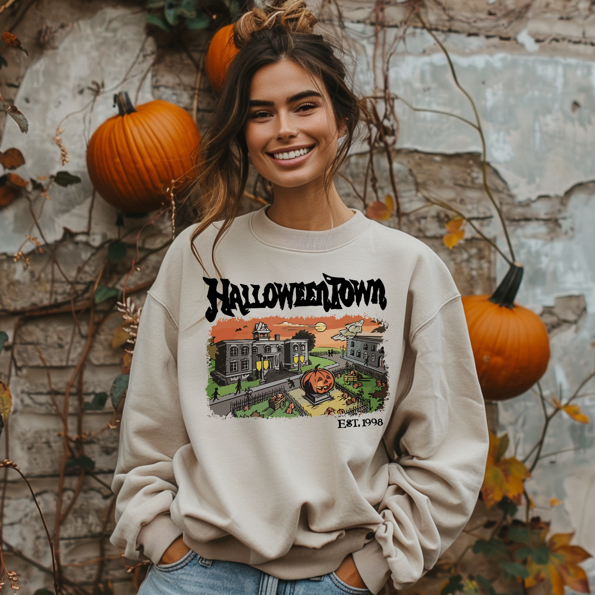 Town Halloween DTF Print