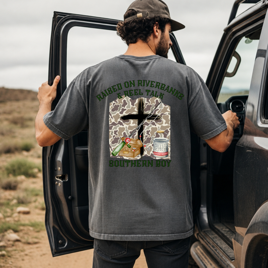 Raised On Riverbanks & Reel Talk DTF Print