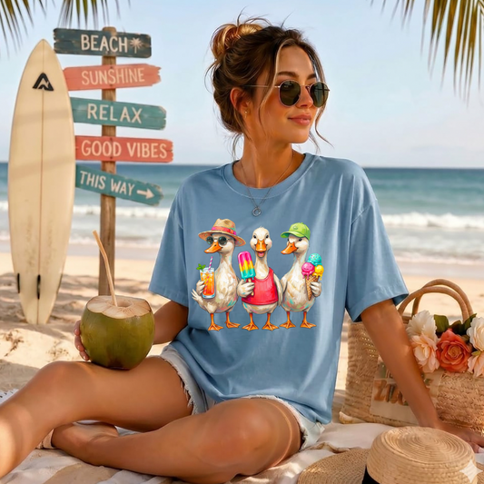 Summer Gooses DTF Print
