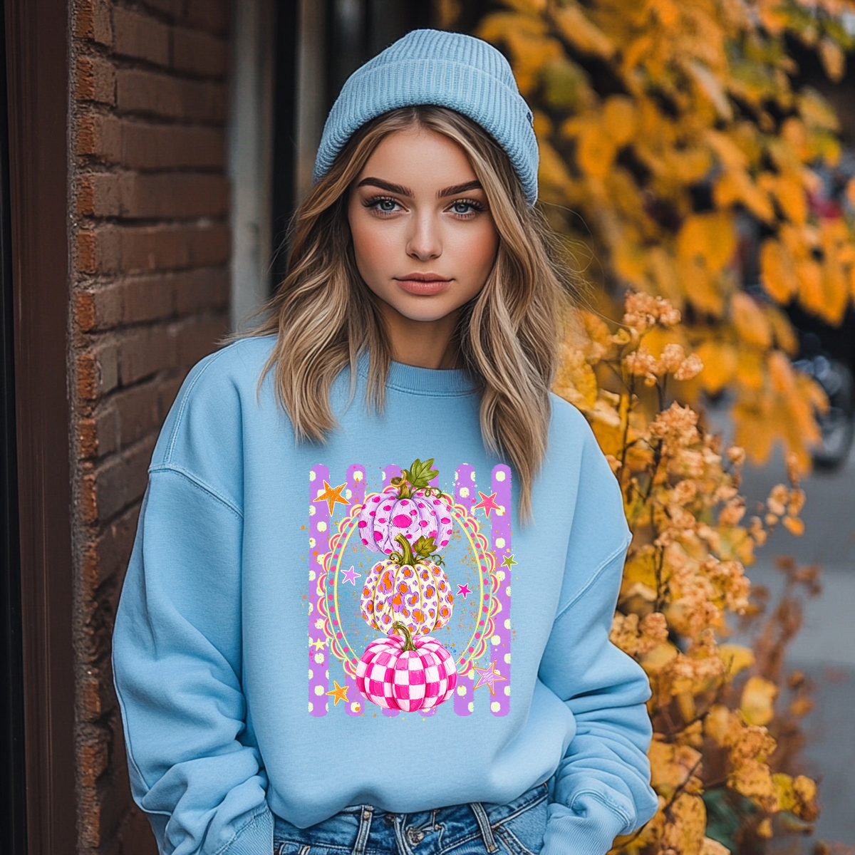 Preppy 3 Pumpkin DTF Print