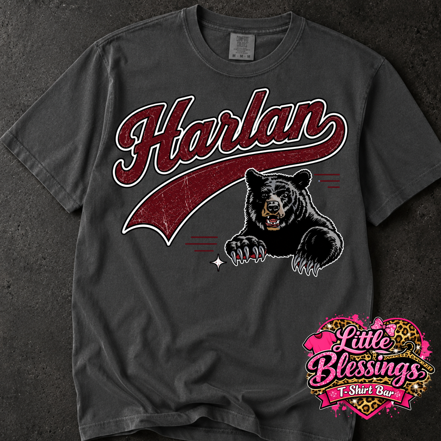 Harlan Bears DTF Print