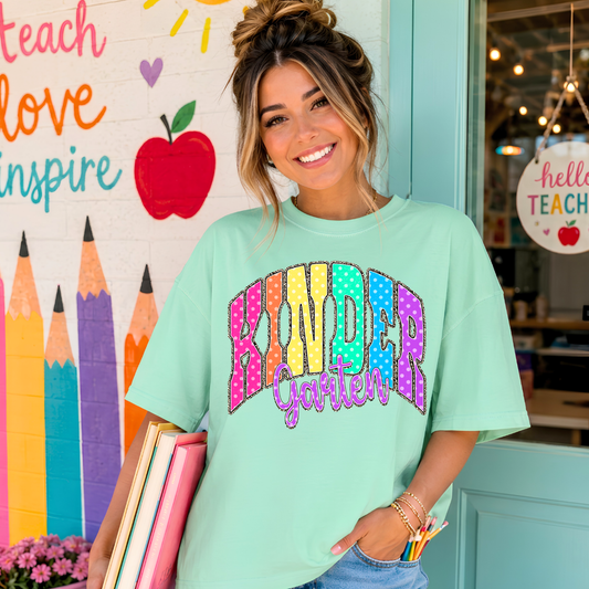 Preppy Kindergarten DTF Print