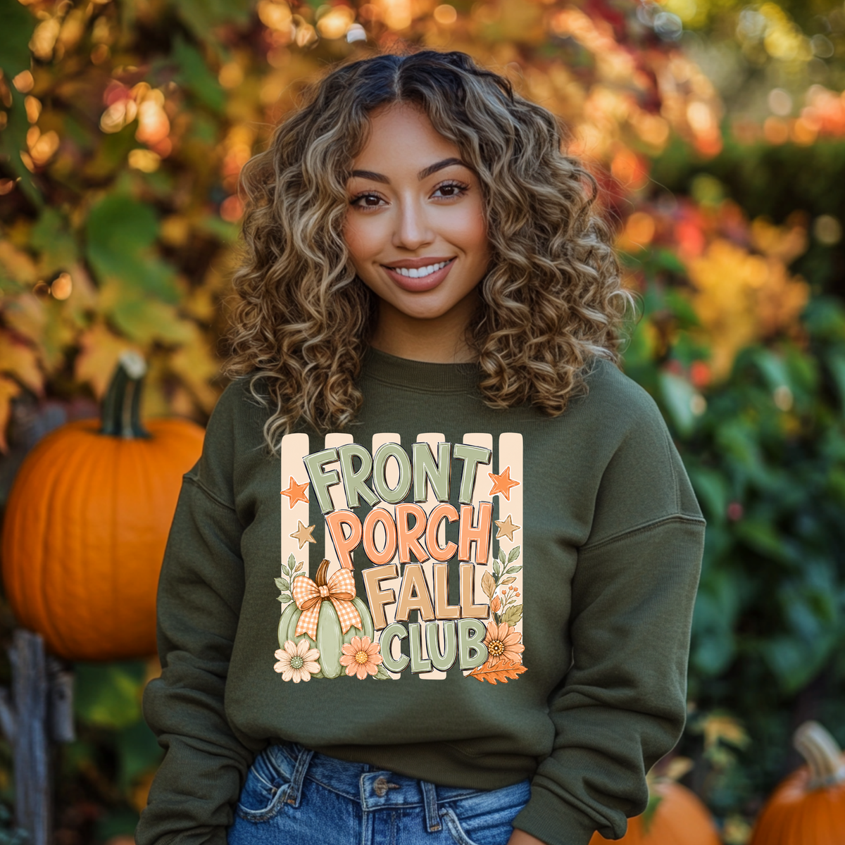 Front Porch Fall Club DTF Print