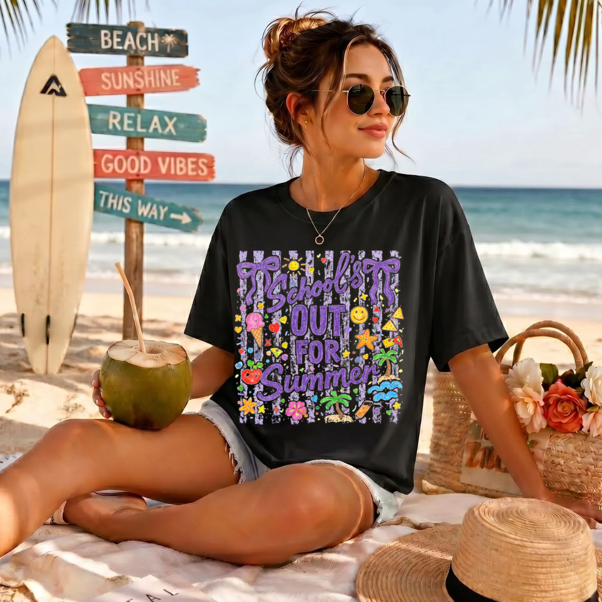 School's Out For The Summer DTF Print