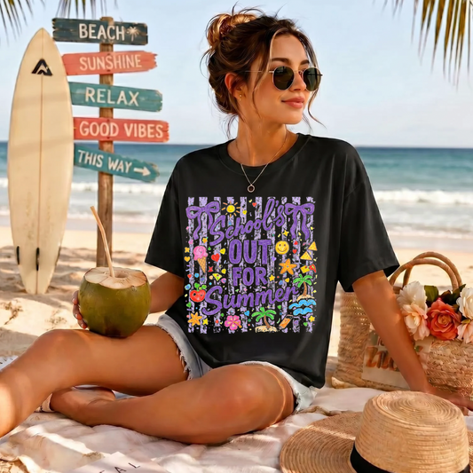 School's Out For The Summer DTF Print