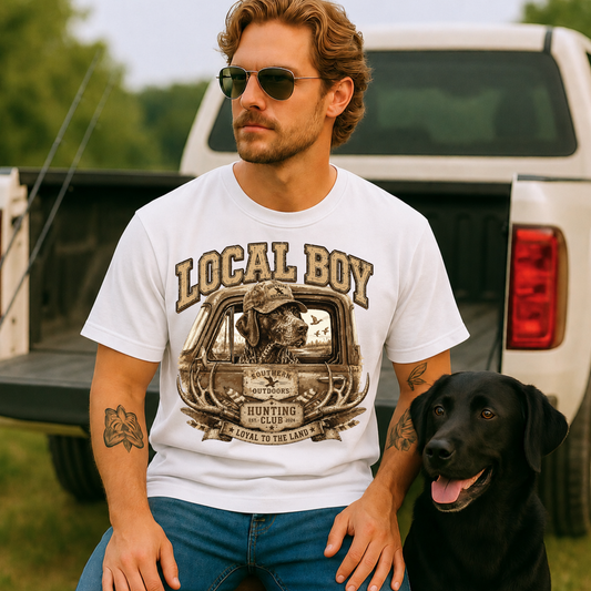 Local Boy Hunting Club DTF Print