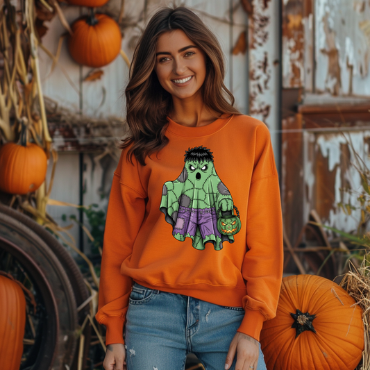 Halloween Green Hero DTF Print
