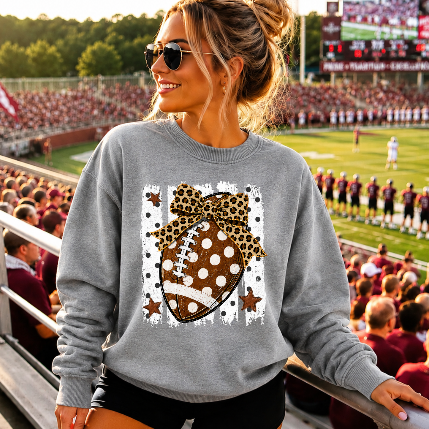 Preppy Football DTF Print