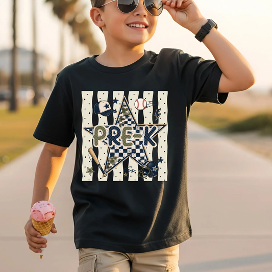 Baseball Pre-K DTF Print