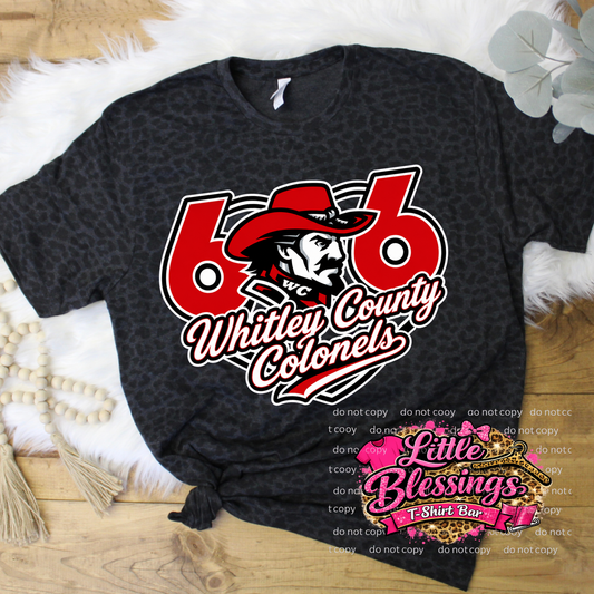 606 Whitley County Colonels DTF Print