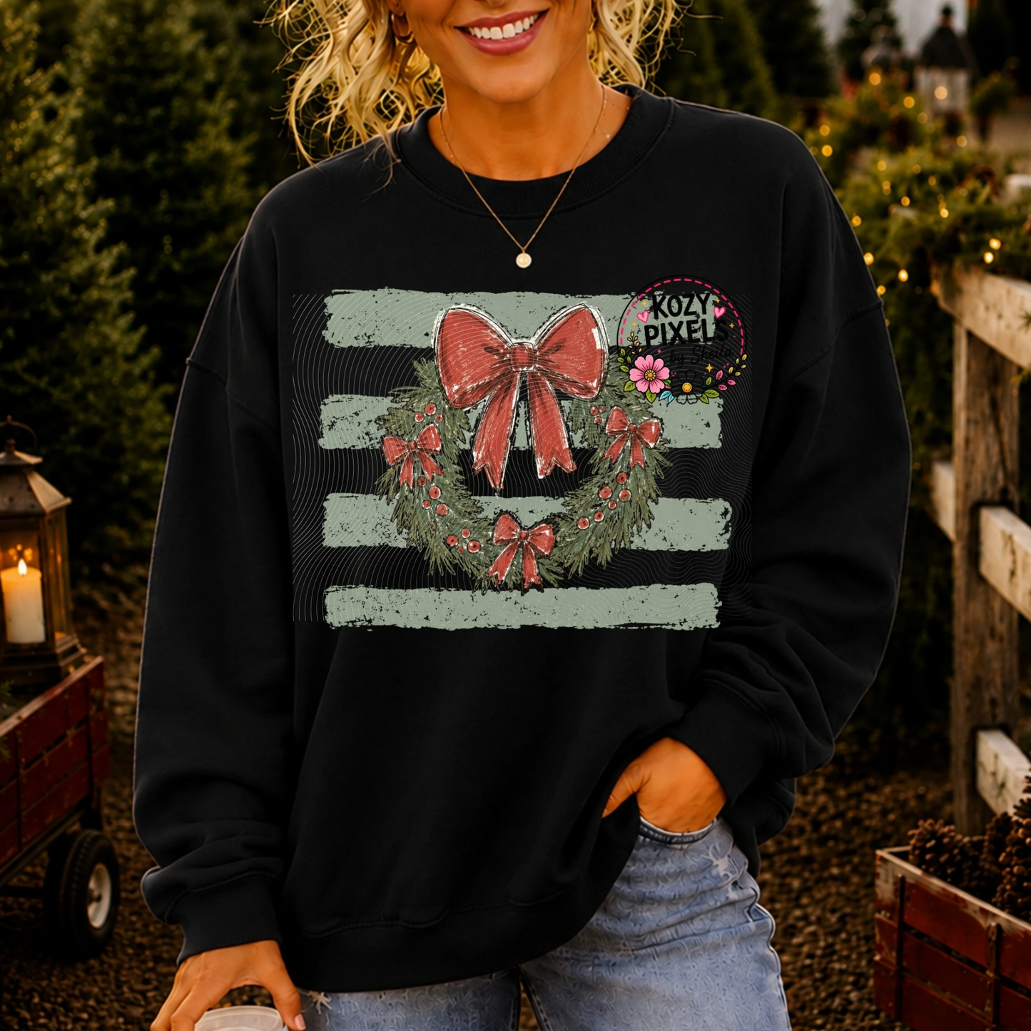 Preppy Wreaf DTF Print