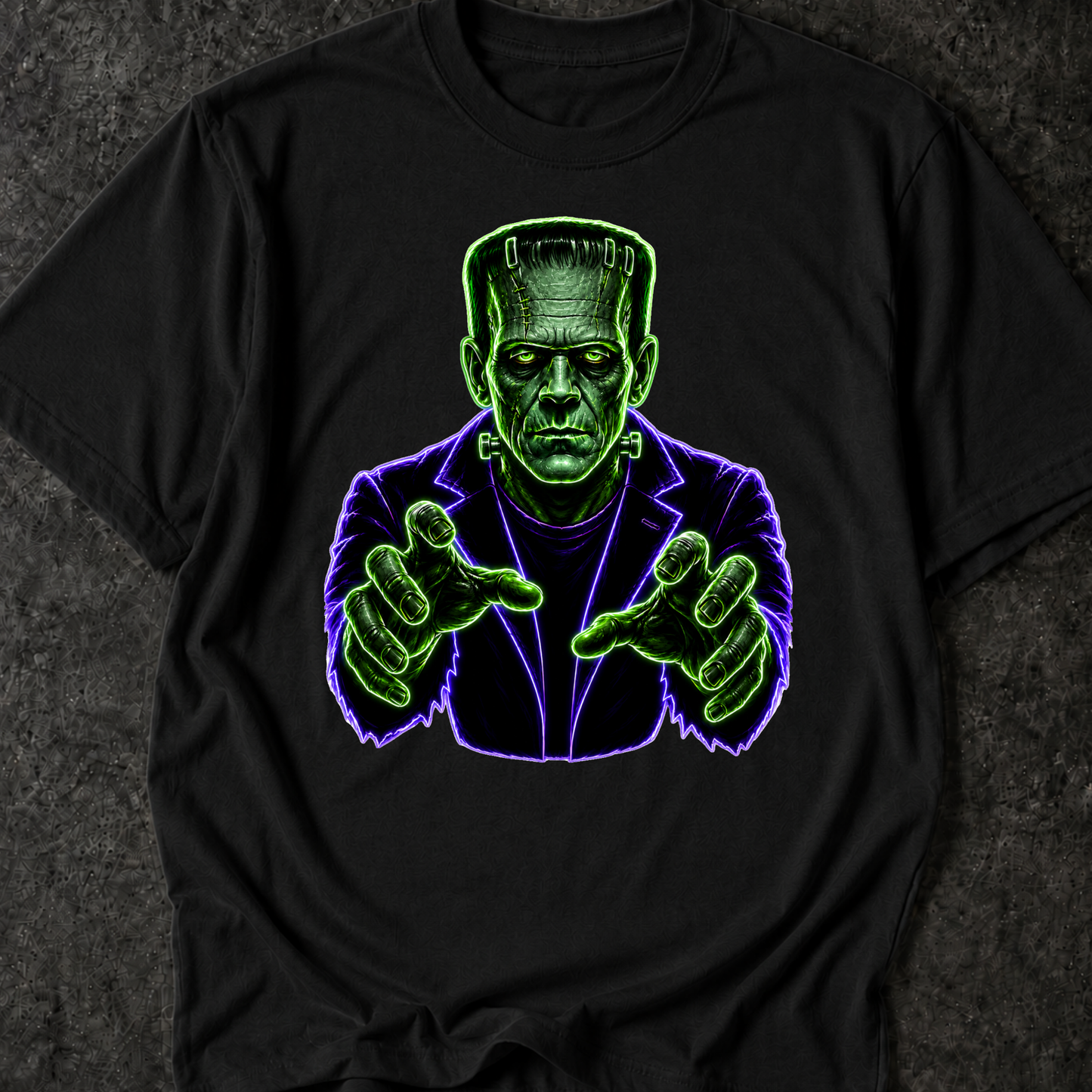 Neon Green Man DTF Print