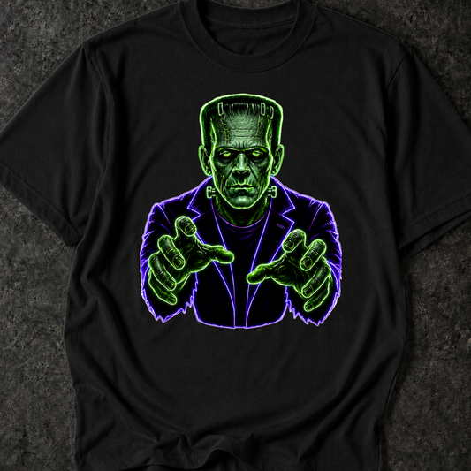 Neon Green Man DTF Print