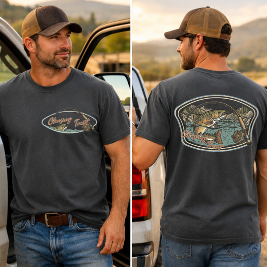 Chasing Trout DTF Print