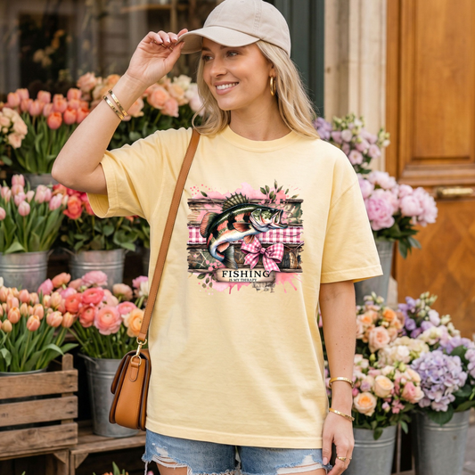 Fishing Is My Therapy DTF Print