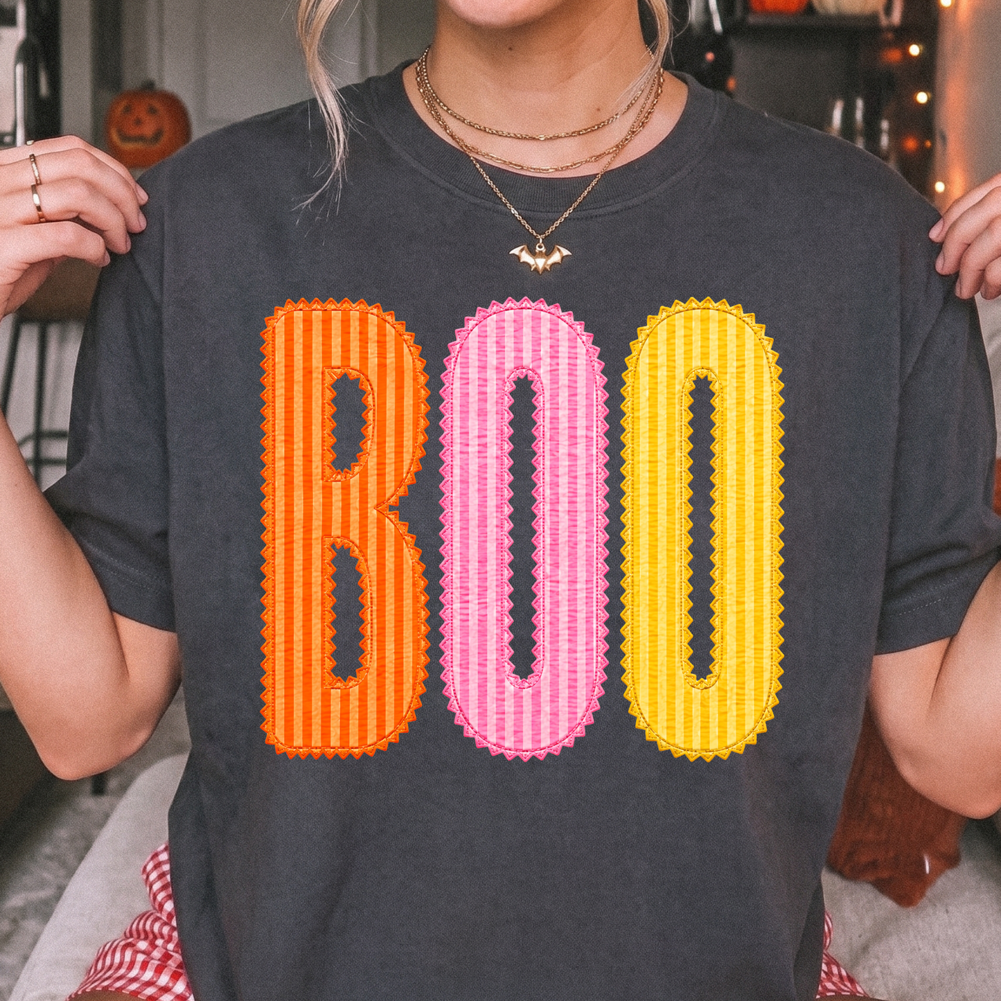 Colorful Boo DTF Print